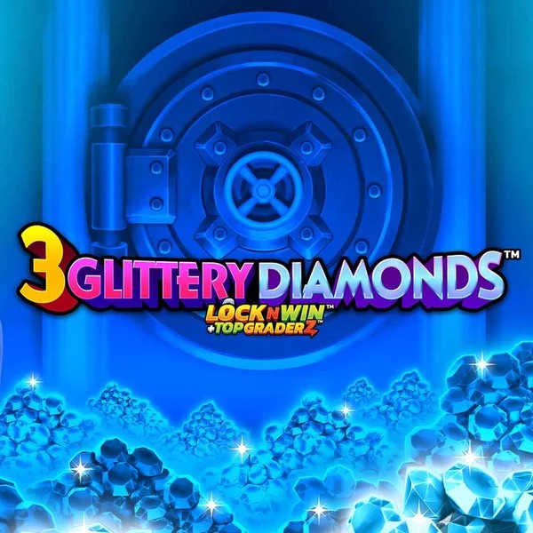 3 Glittery Diamonds by PearFiction Studios, showcased at ringospin.com.es – game logo