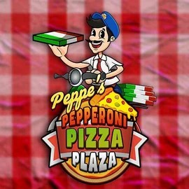 Peppe’s Pepperoni Pizza Plaza slot logo by Pragmatic Play at Ringospin Casino